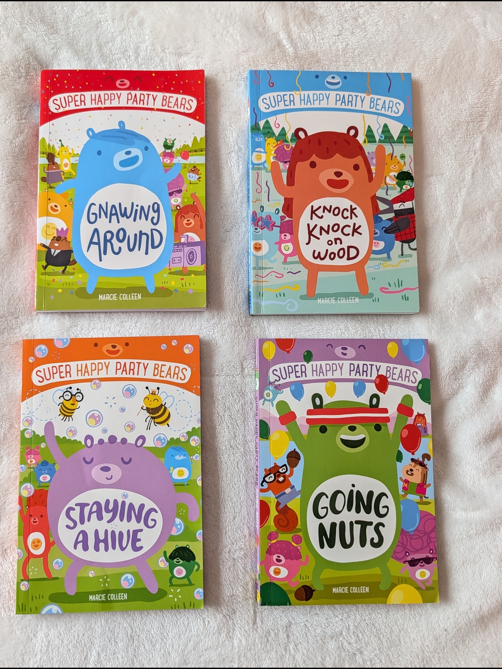 2/$35 Super Happy Party Bears Book Set – 4 Paperback Children's Books